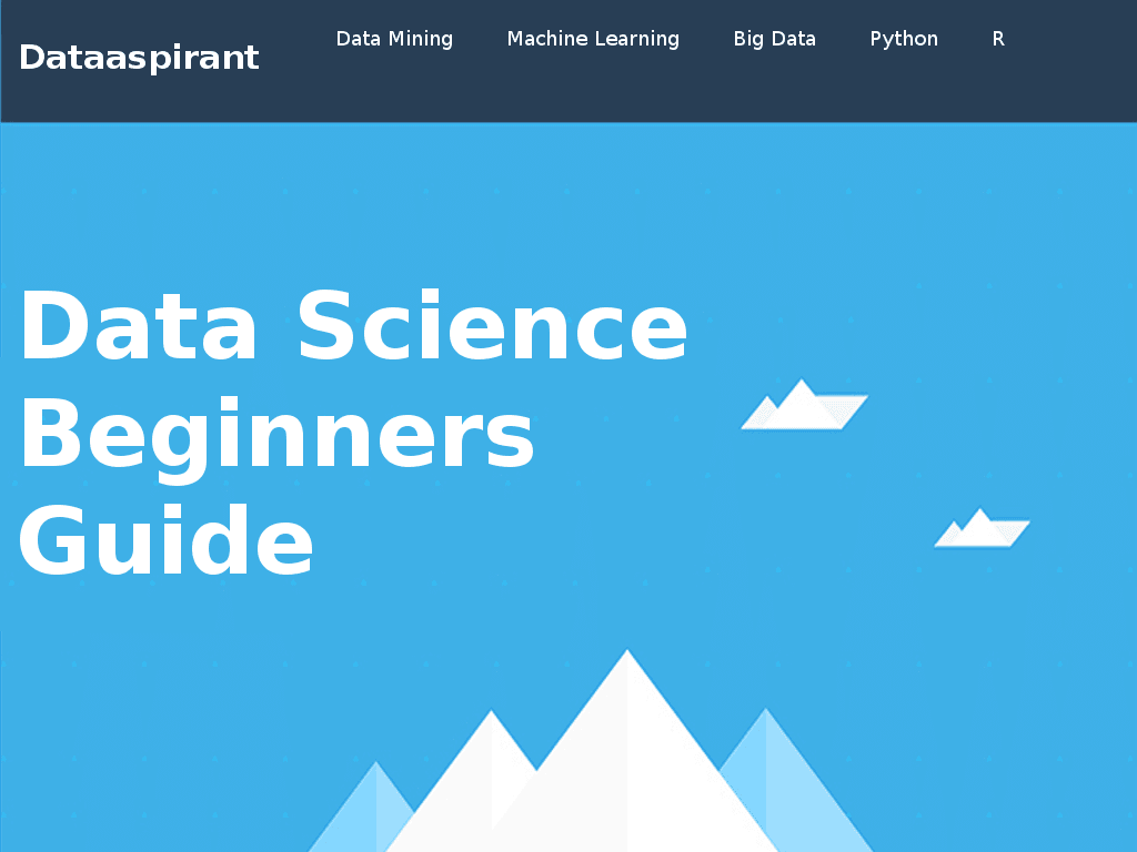 data science beginners guide
