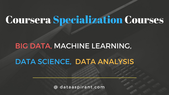 Four Most Popular Coursera Data Science  Specializations