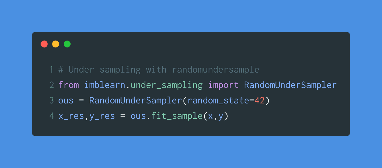 random under sample code