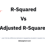 Difference between R-Squared and Adjusted R-Squared